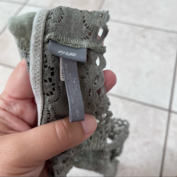Aerie womens lace racerback bralette grey medium - Picture 4 of 4